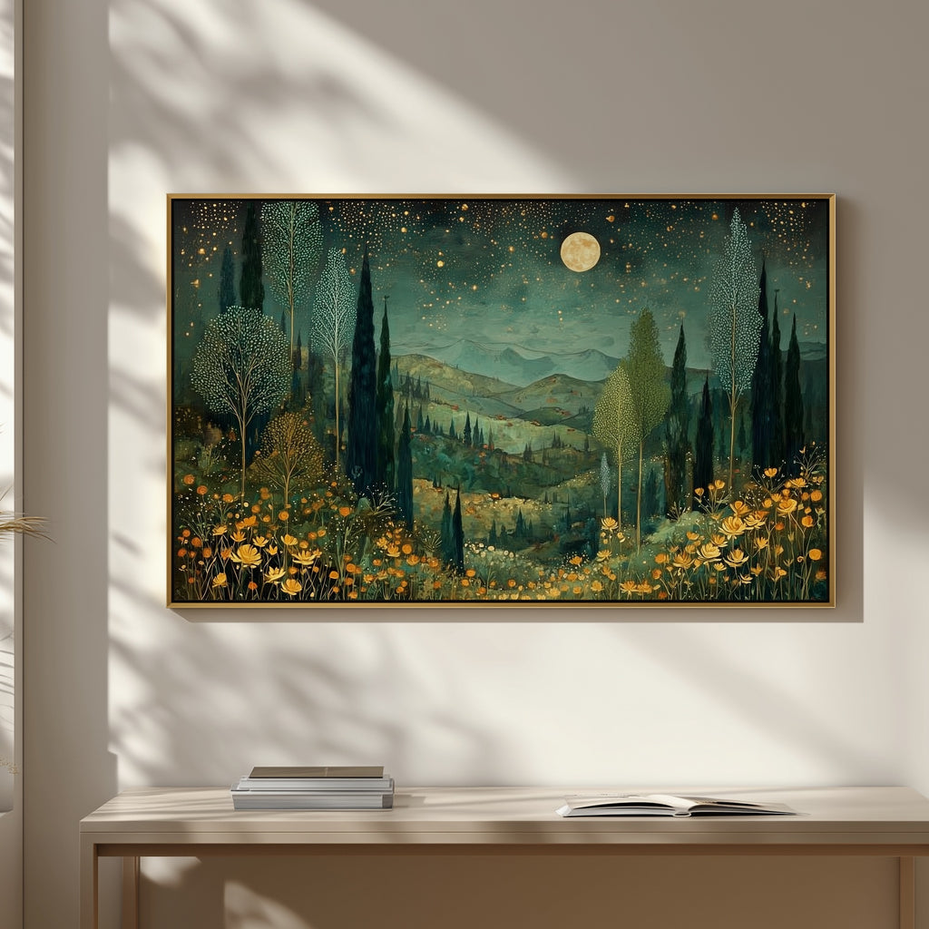 Moonlit Golden Meadow