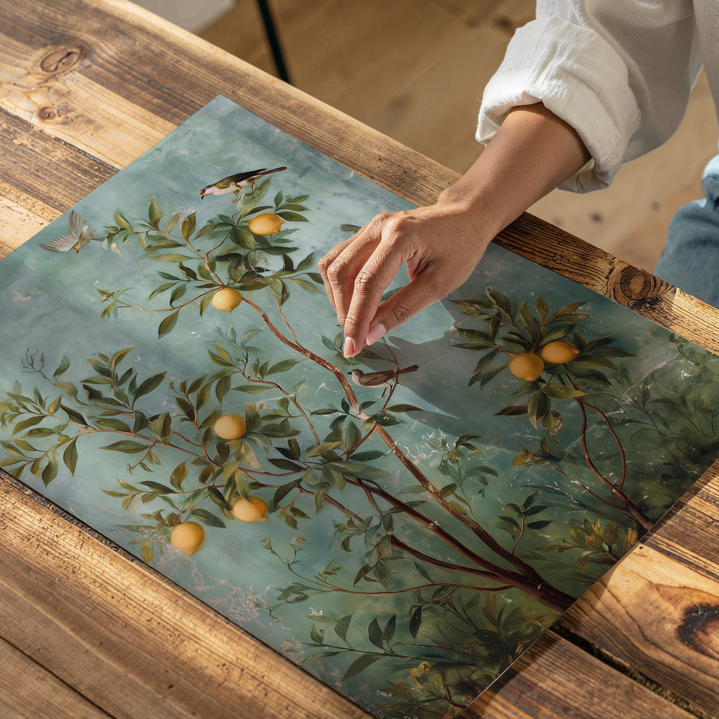 Antique Lemon Grove Fresco