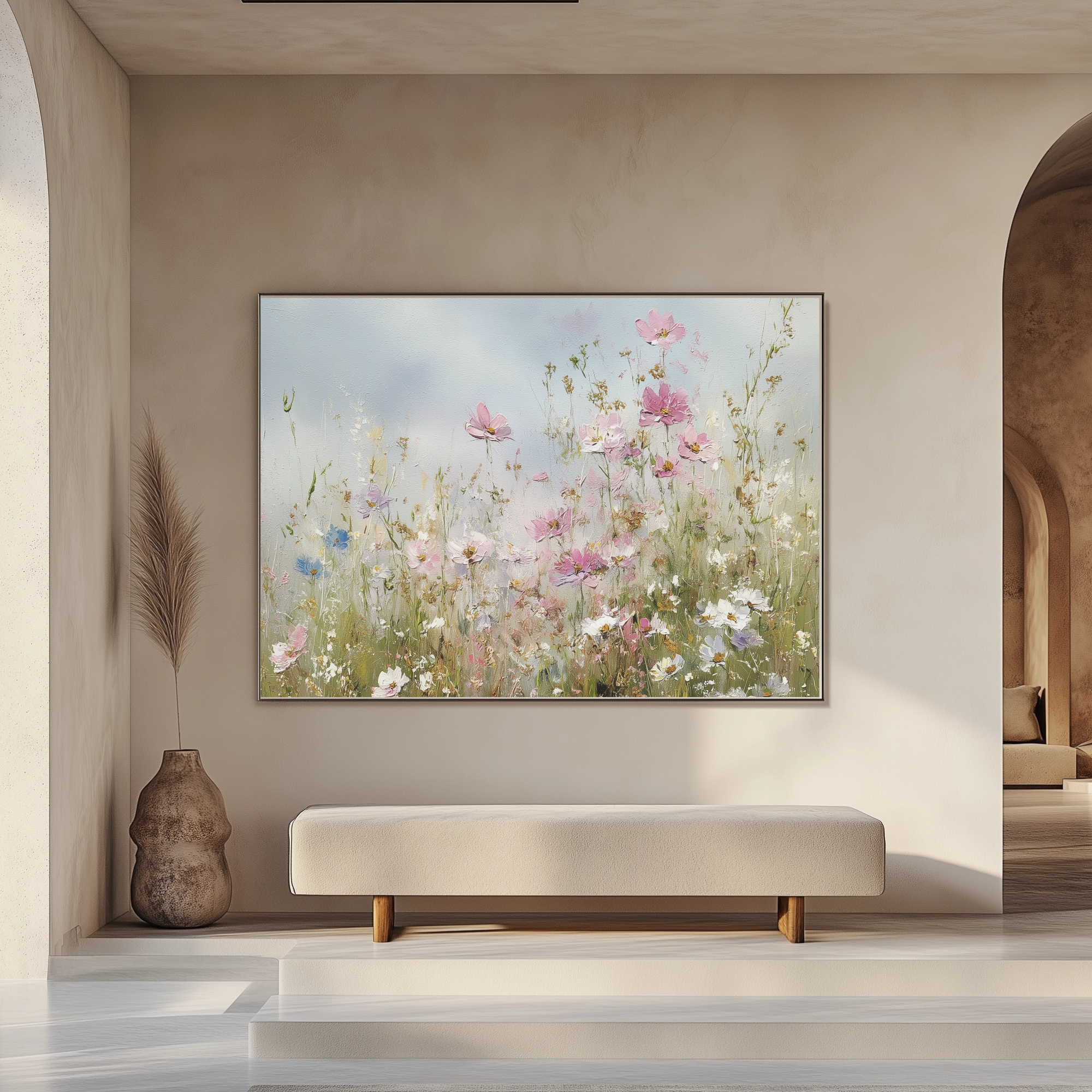 Textured Floral Meadow