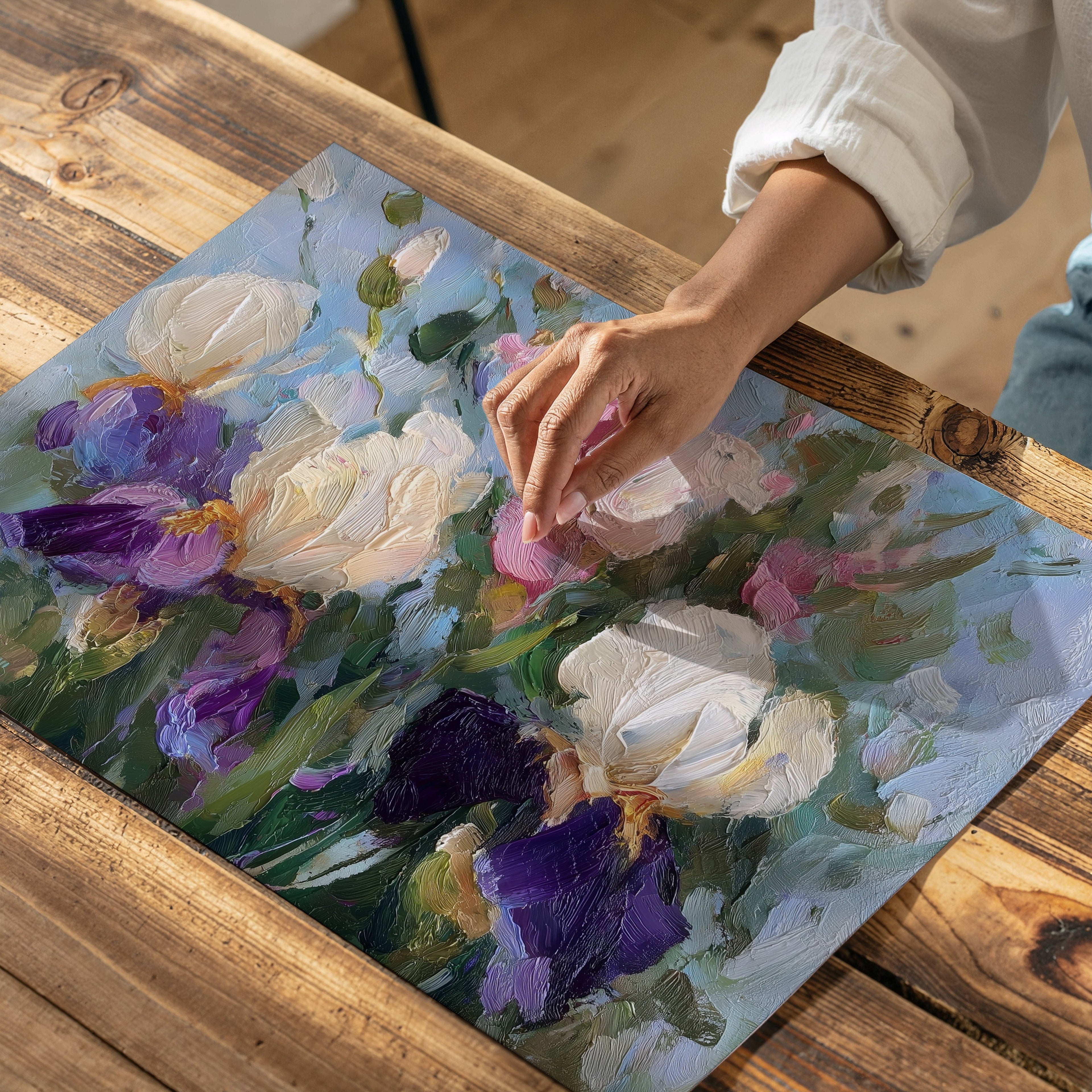Velvet Iris in Spring Light