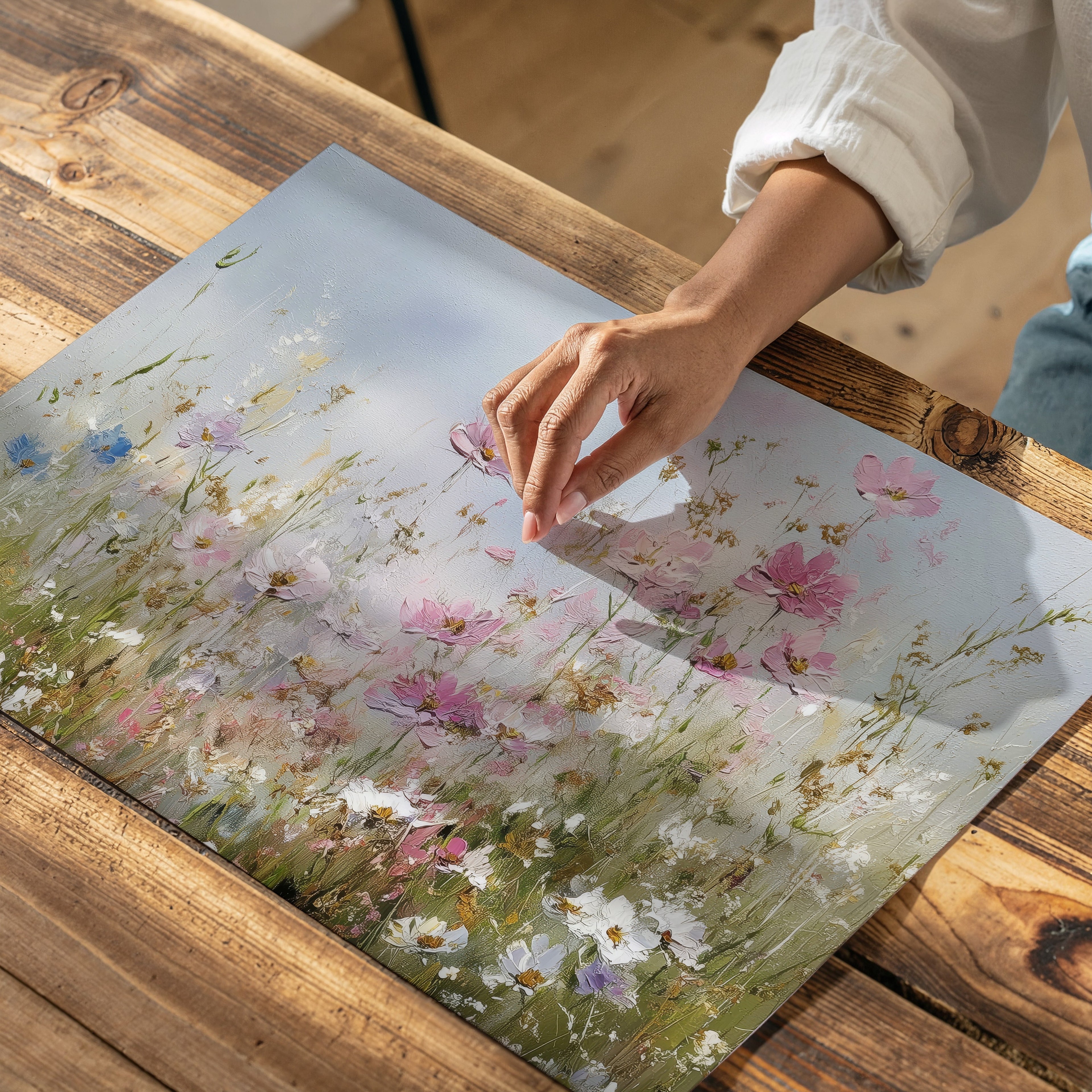 Textured Floral Meadow
