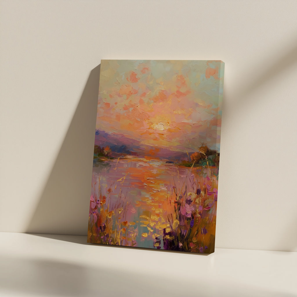 Golden Meadow Reflection
