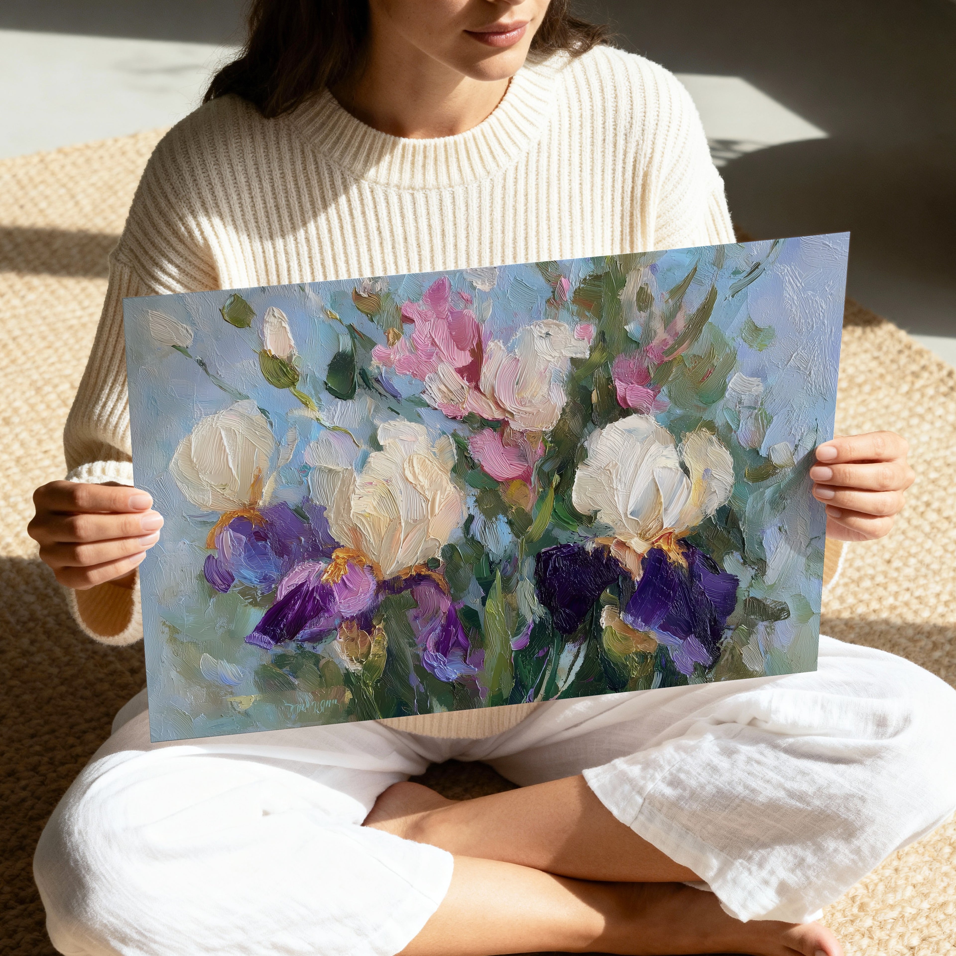 Velvet Iris in Spring Light