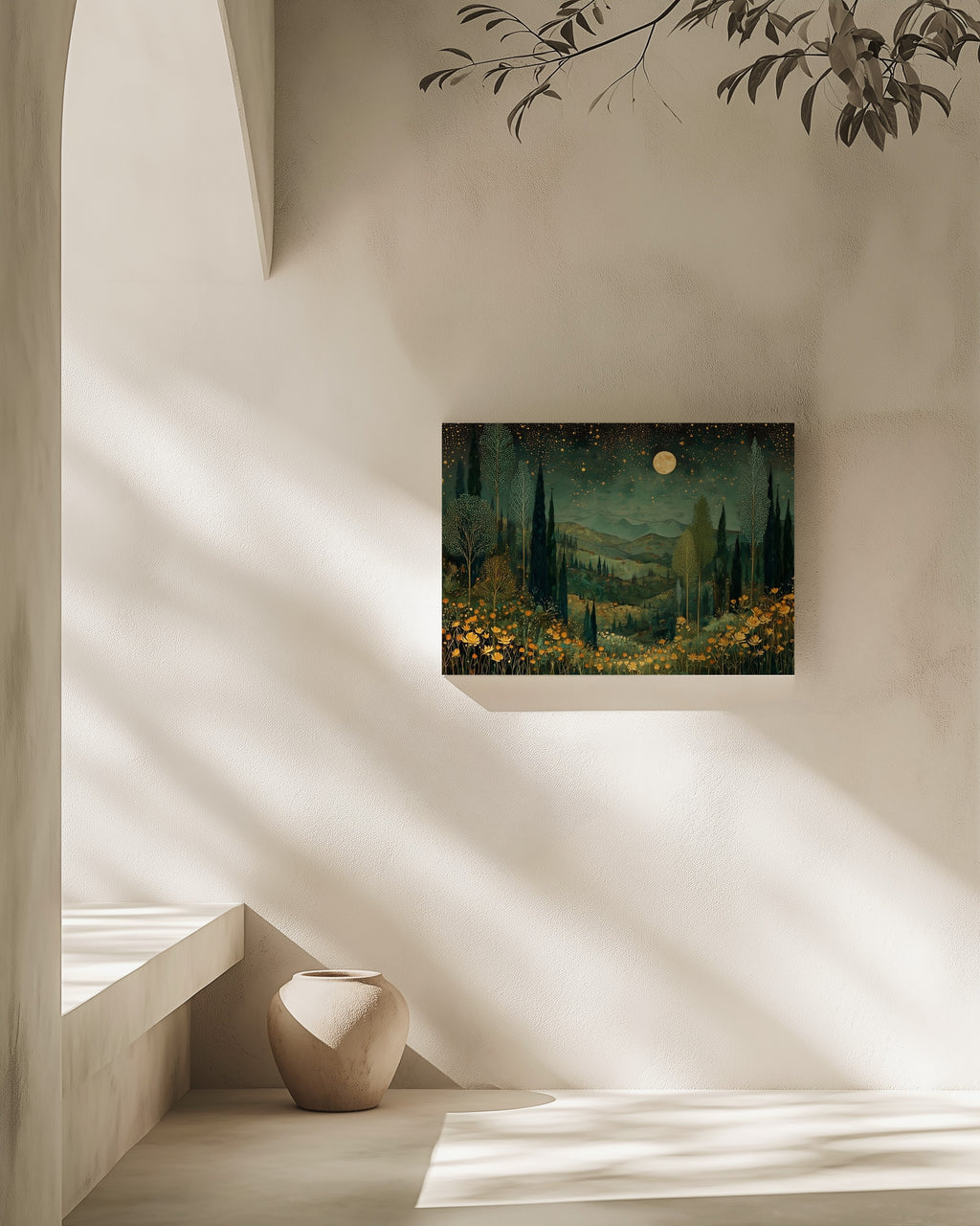 Moonlit Golden Meadow
