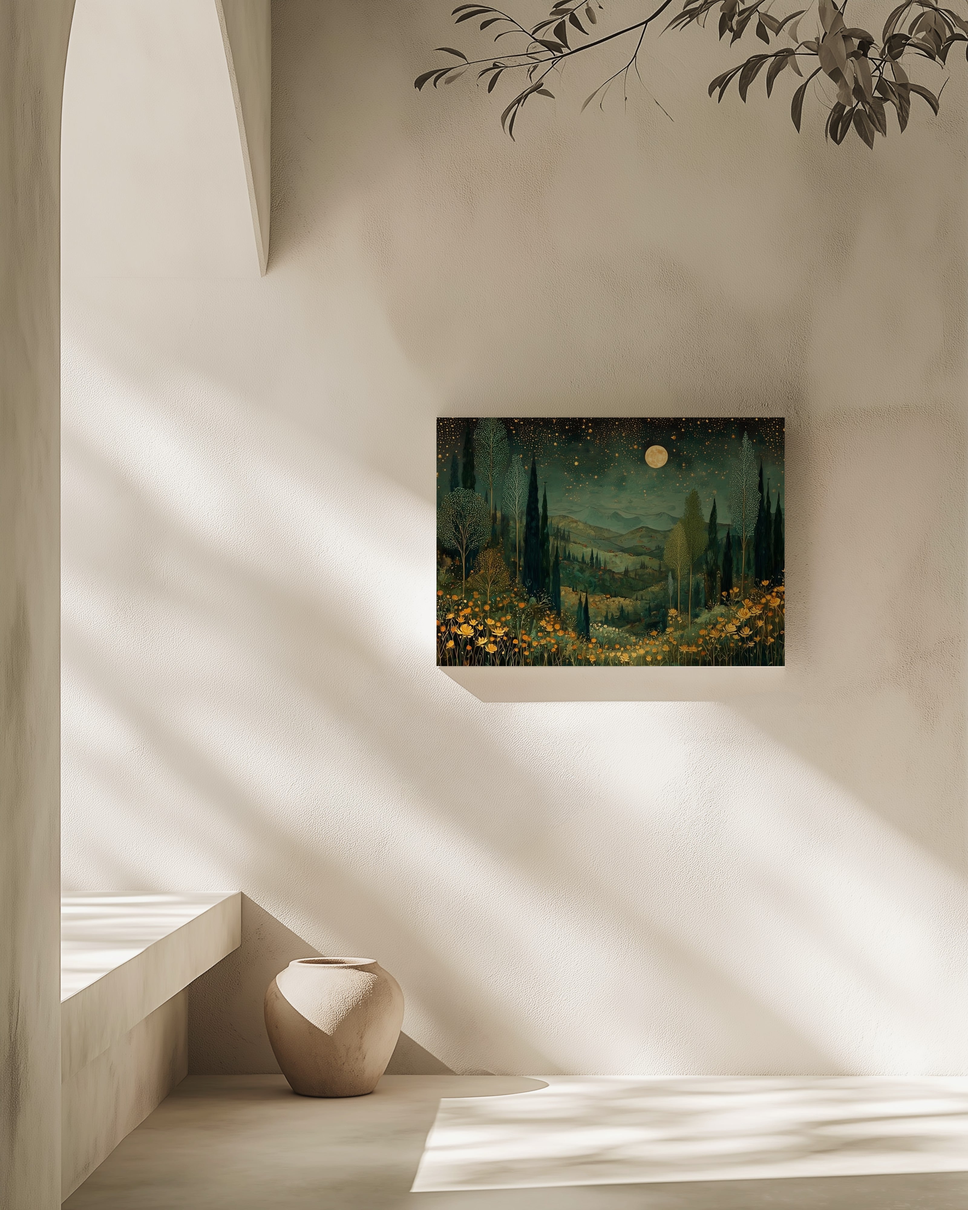 Moonlit Golden Meadow