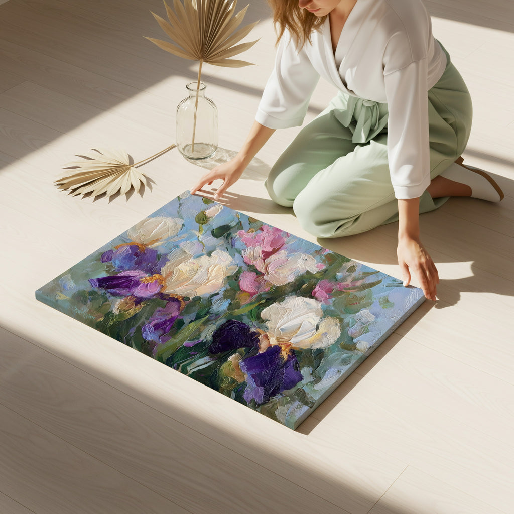 Velvet Iris in Spring Light
