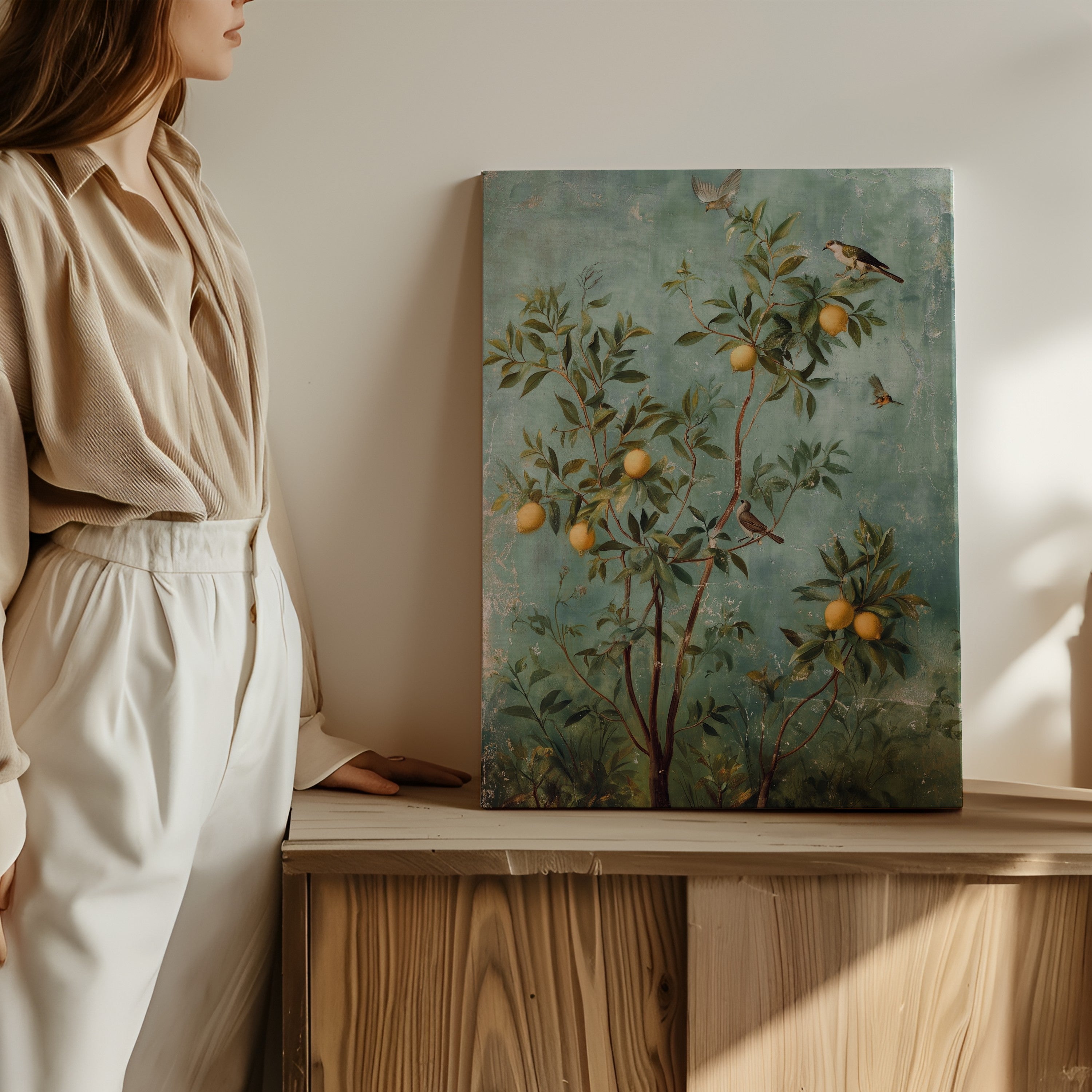 Antique Lemon Grove Fresco