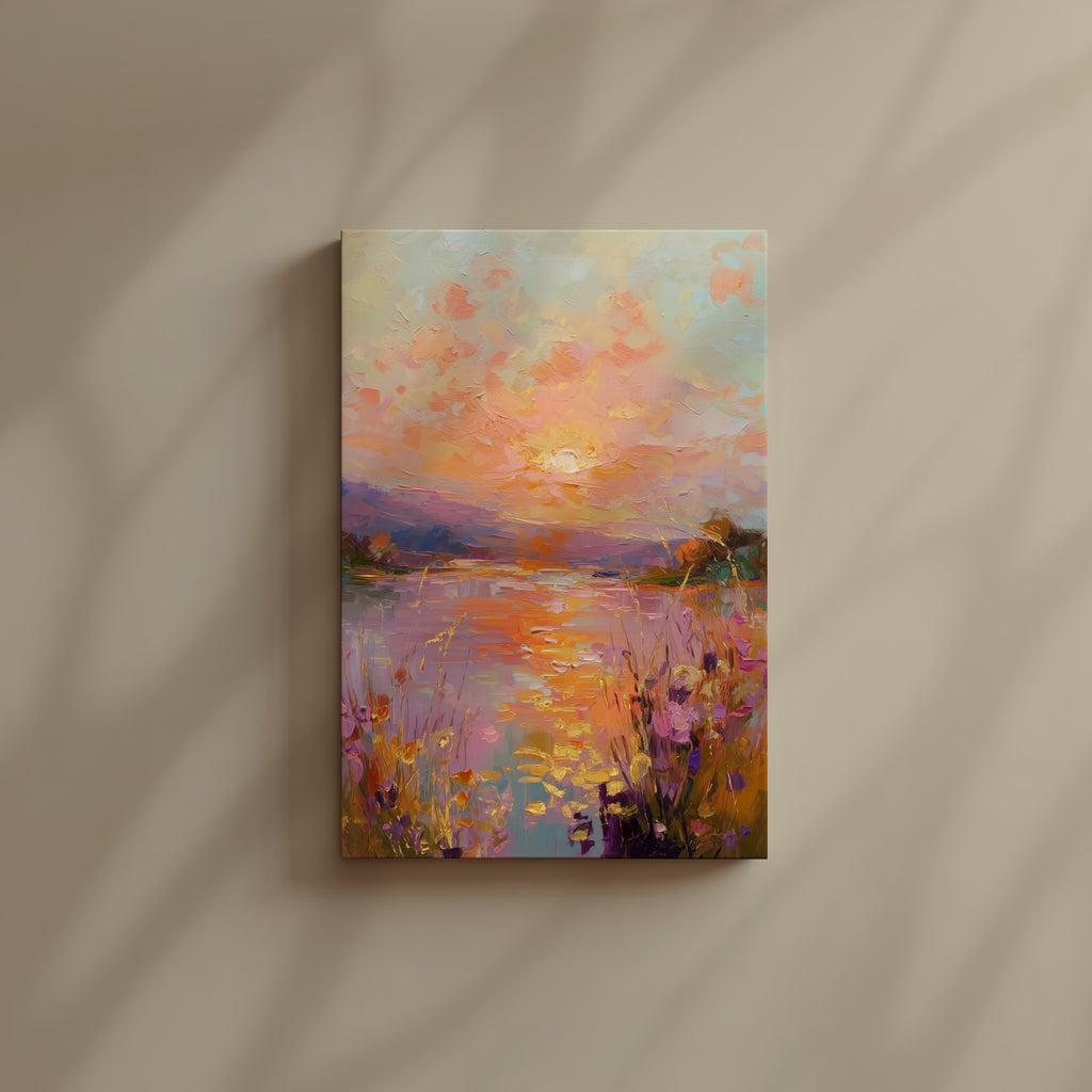 Golden Meadow Reflection