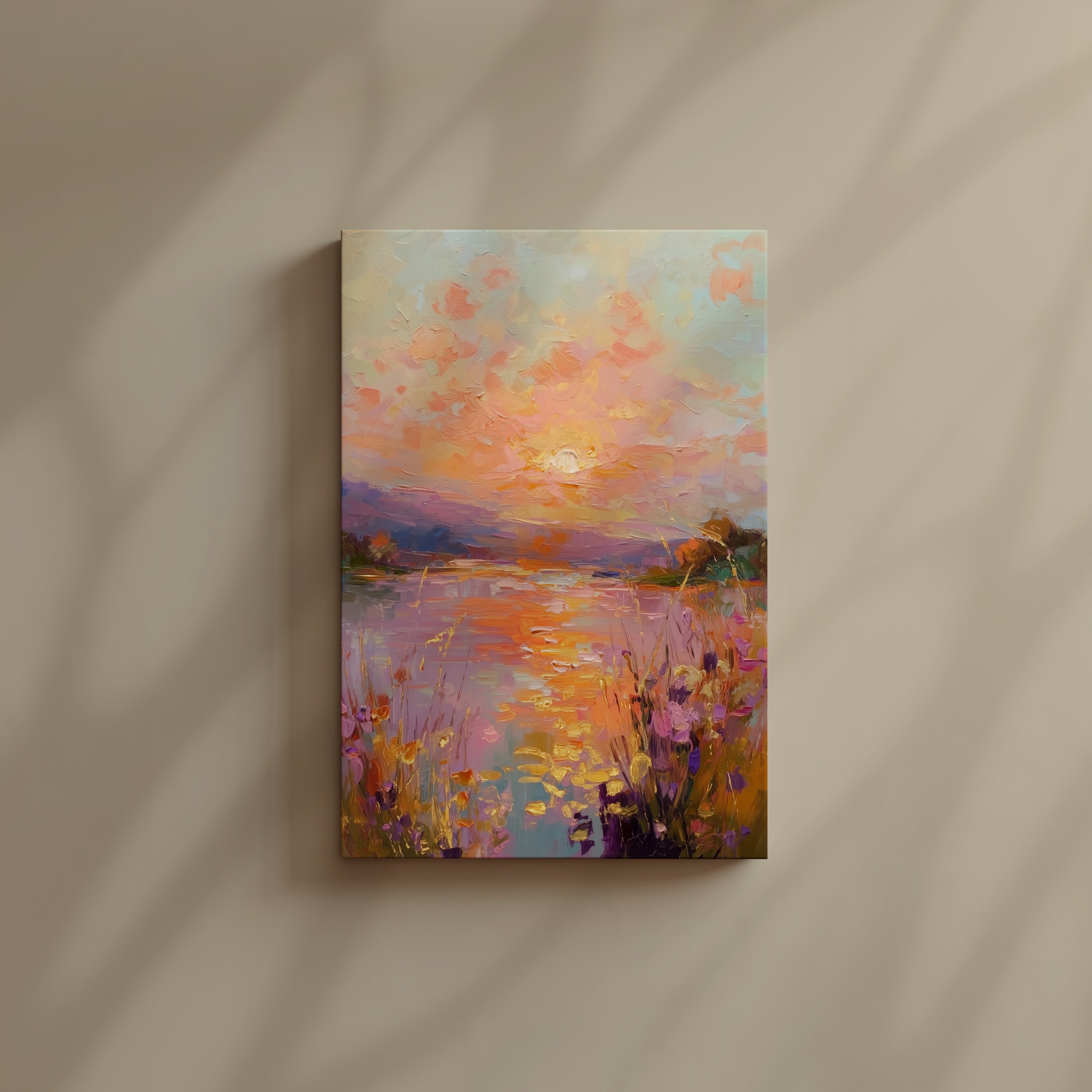 Golden Meadow Reflection
